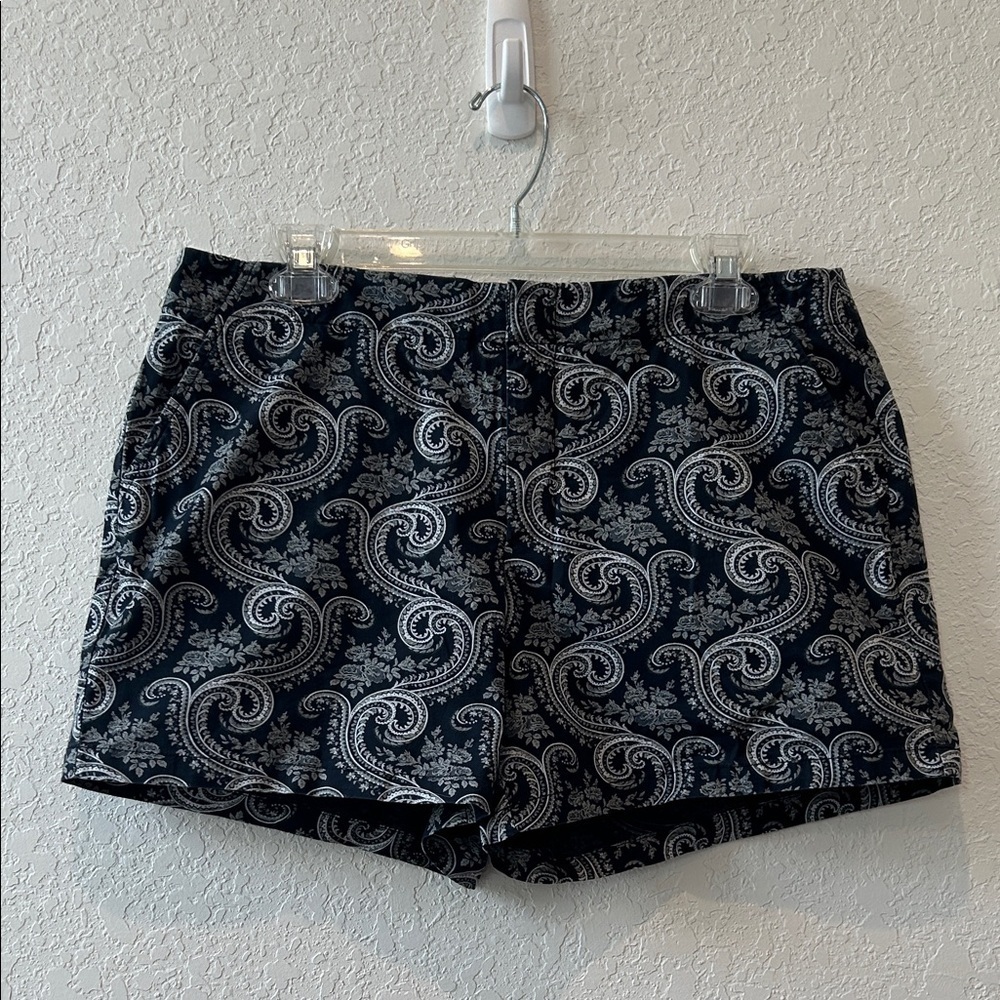 J. Crew Navy Paisley Women's Shorts